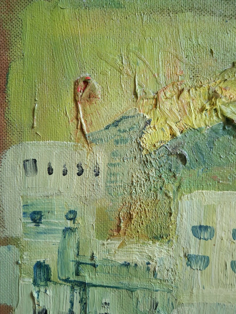 Oil On Panel North African City Hans Krumlinde-photo-4
