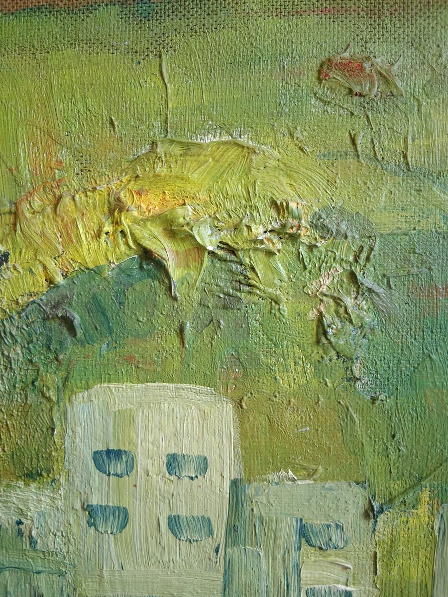 Oil On Panel North African City Hans Krumlinde-photo-5
