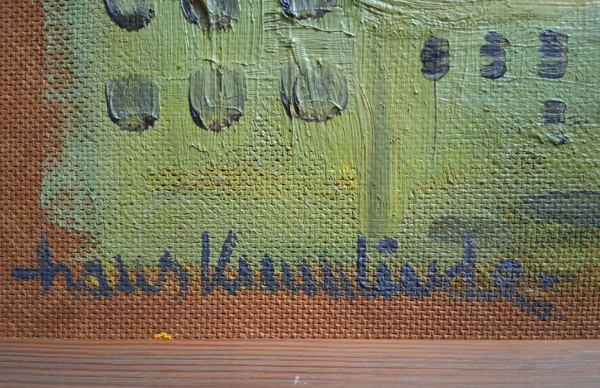 Oil On Panel North African City Hans Krumlinde-photo-7