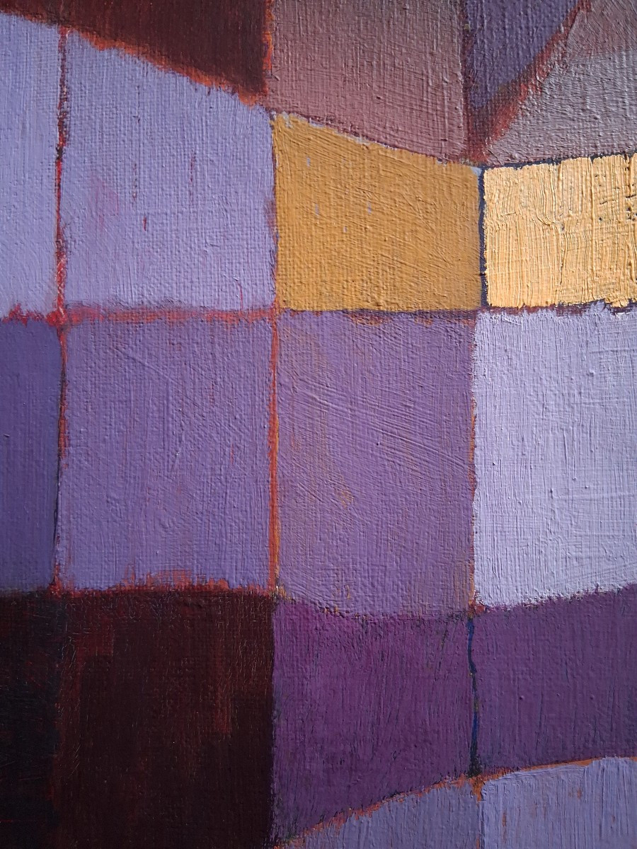 Charles Laberne (1909-1998) Abstract Composition "rays And Shadows" Oil On Canvas-photo-5