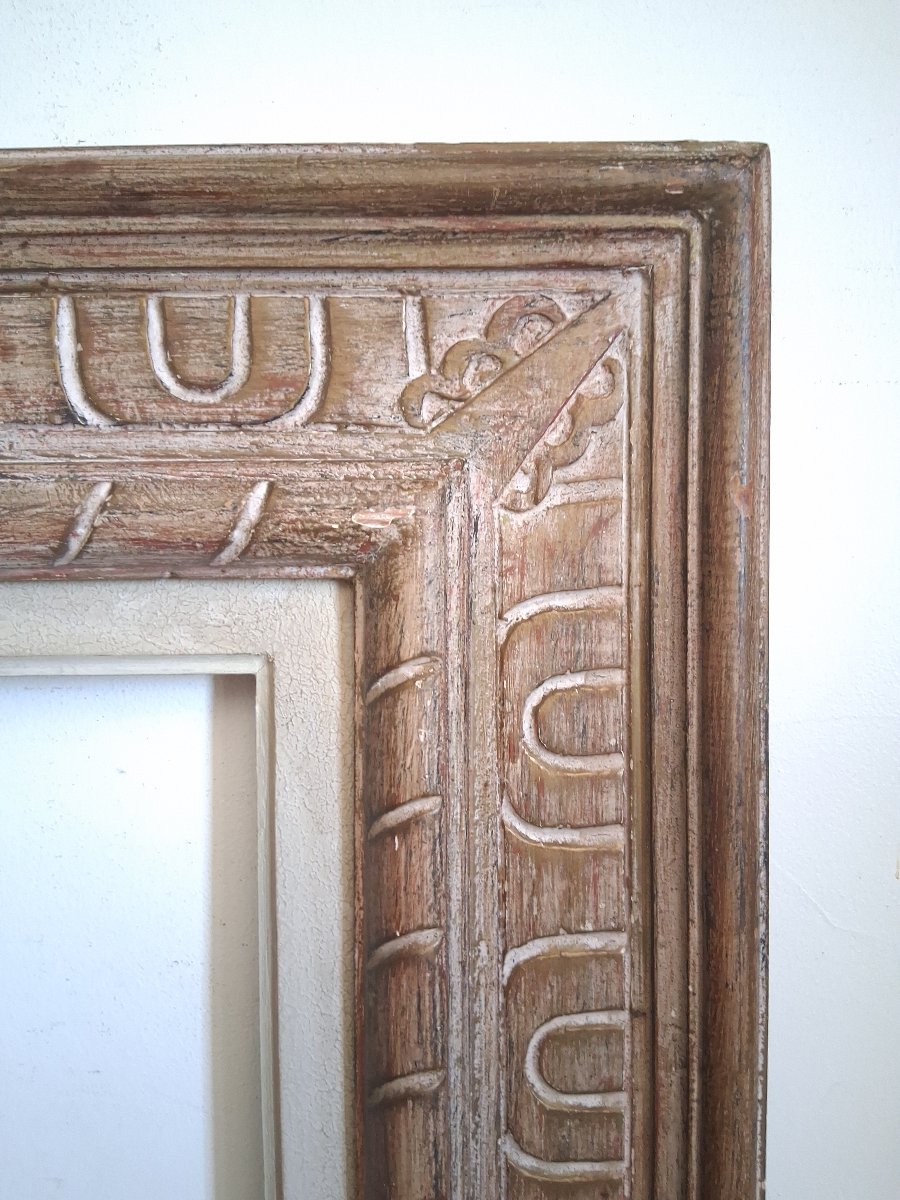 Montparnasse Carved Wooden Frame Size 12p For A 61 X 46 Cm Painting-photo-2