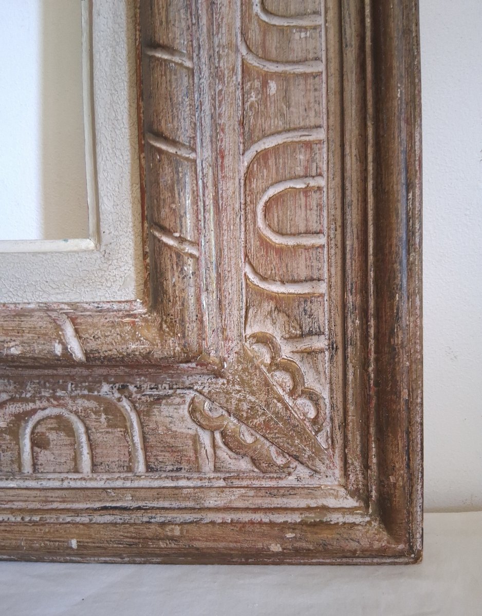Montparnasse Carved Wooden Frame Size 12p For A 61 X 46 Cm Painting-photo-3