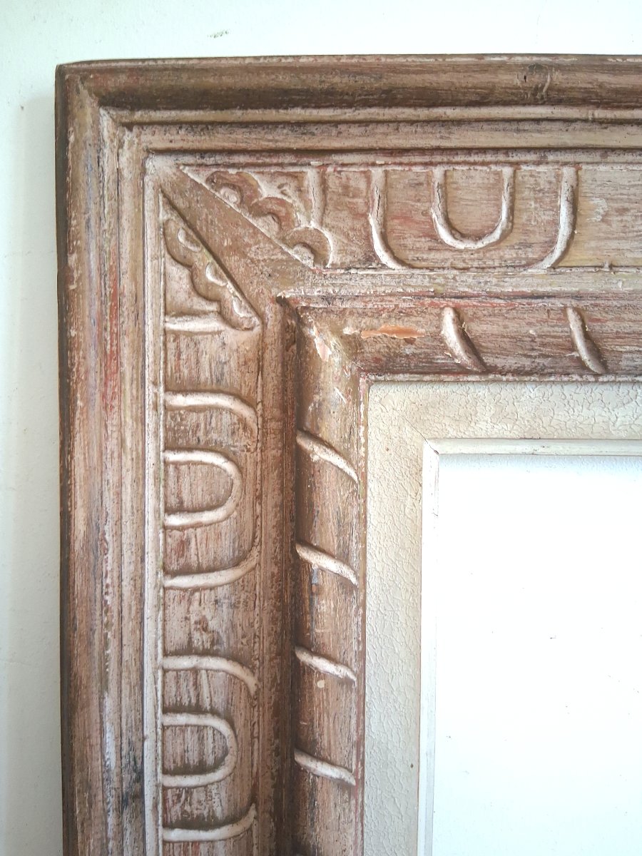 Montparnasse Carved Wooden Frame Size 12p For A 61 X 46 Cm Painting-photo-4