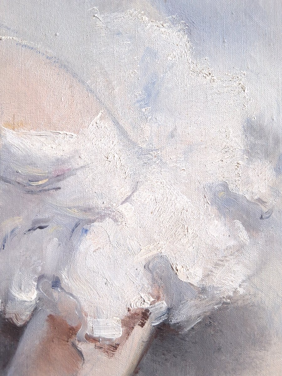 Jean DARIGNAN huile sur toile ballerine "Petit rat de l'Opéra"-photo-2