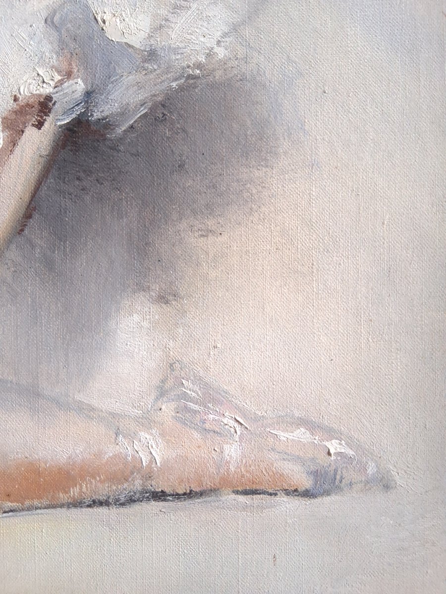 Jean DARIGNAN huile sur toile ballerine "Petit rat de l'Opéra"-photo-5