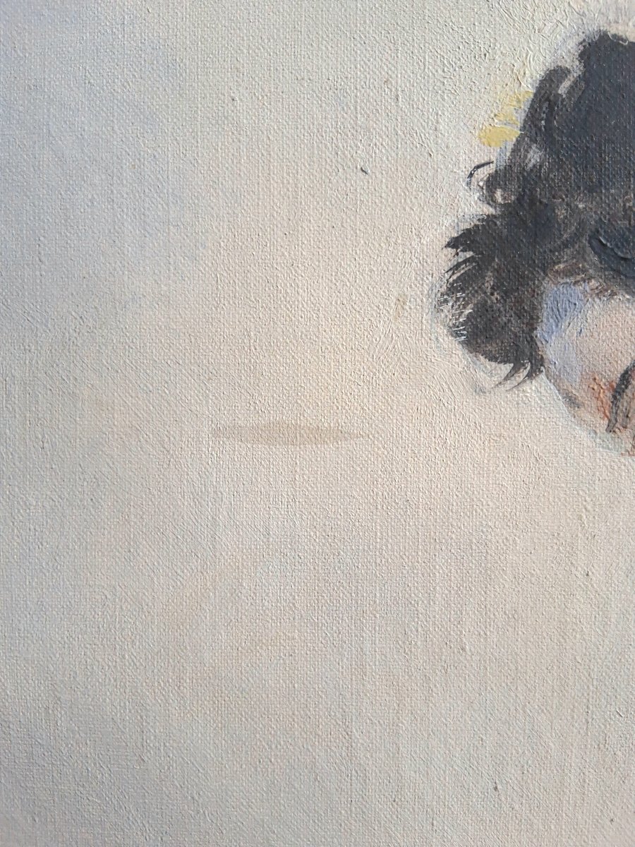 Jean DARIGNAN huile sur toile ballerine "Petit rat de l'Opéra"-photo-6