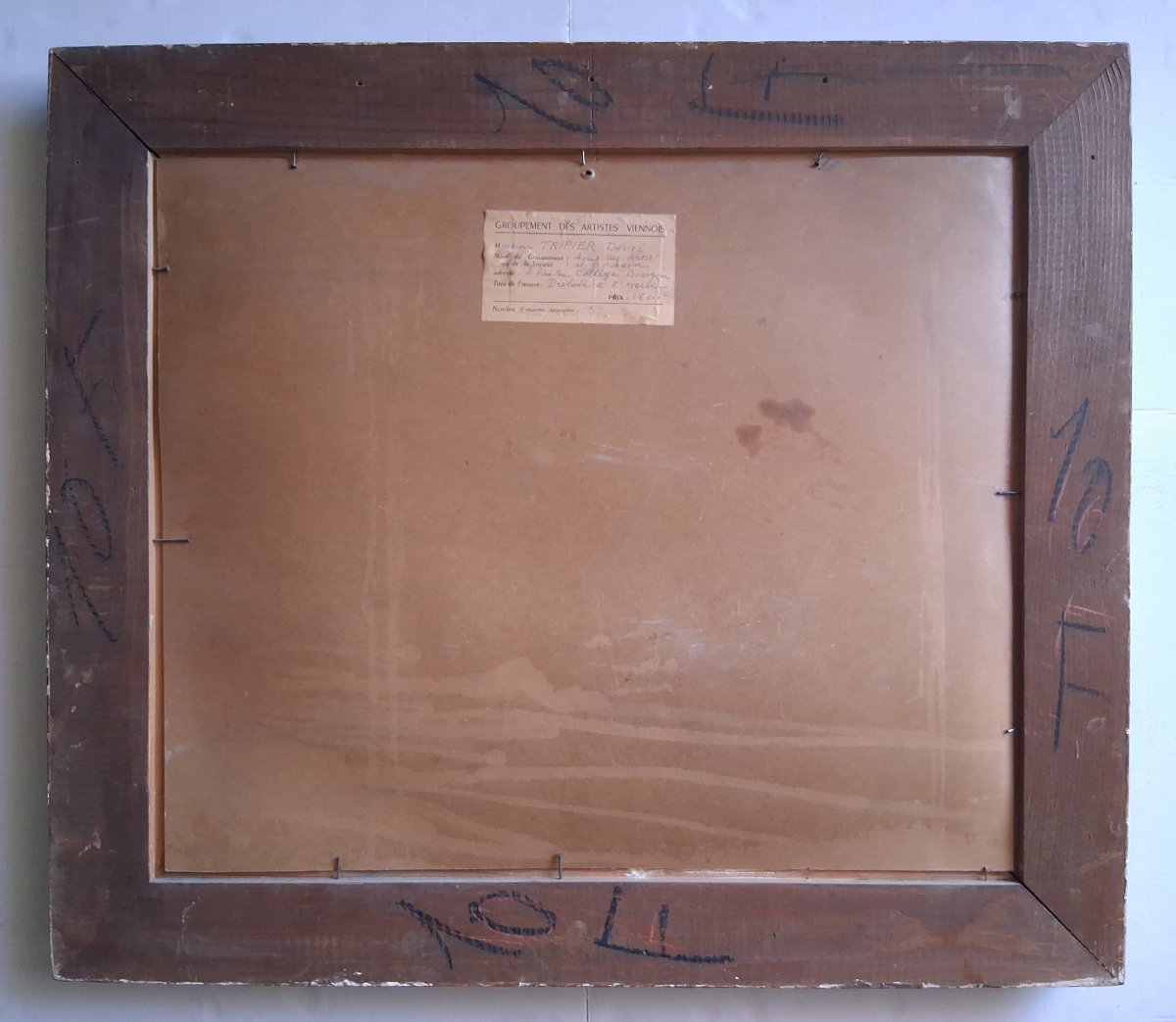 Désiré TRIPIER "Prélude à l'averse" huile sur panneau paysage 1958-photo-7