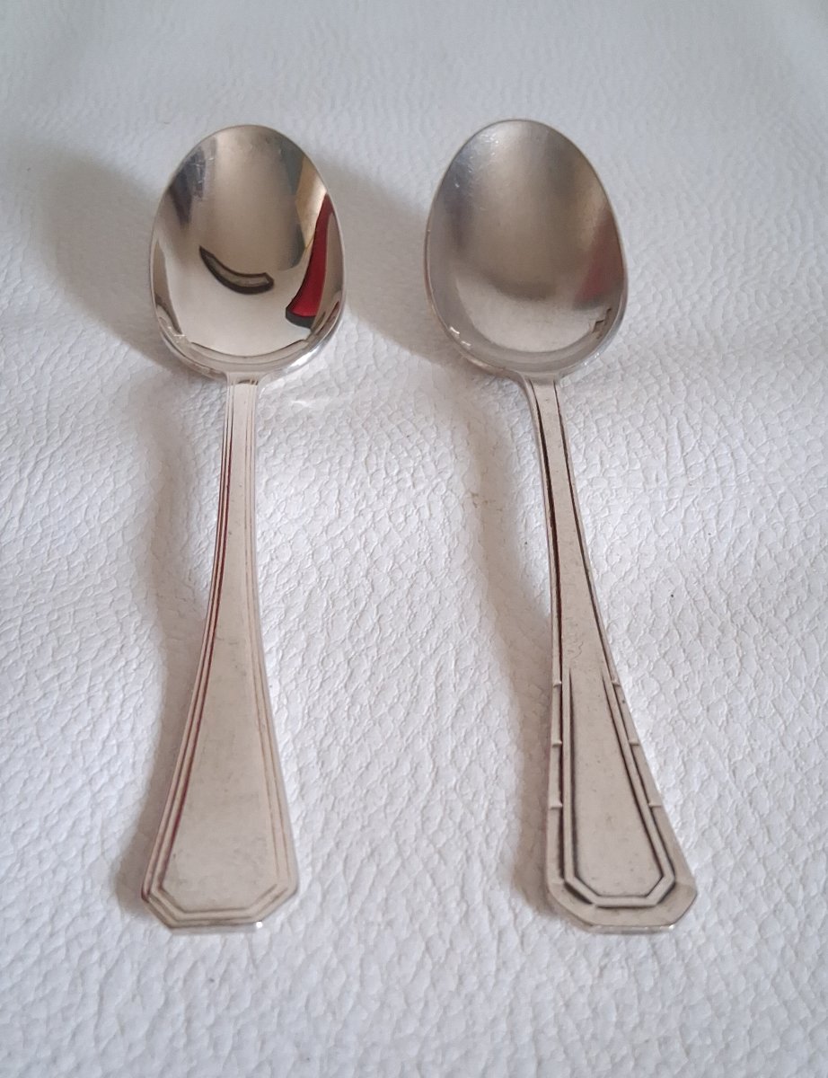 CHRISTOFLE ménagère America Luc Lanel 36 pièces 12 couverts 1930 Art Déco-photo-2
