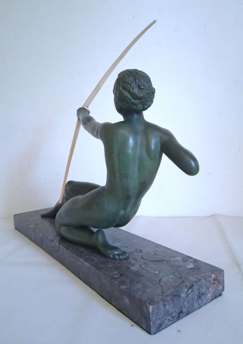 Diana The Huntress Sculpture 1930 Art Deco Oudine Alexandre Ouline-photo-2