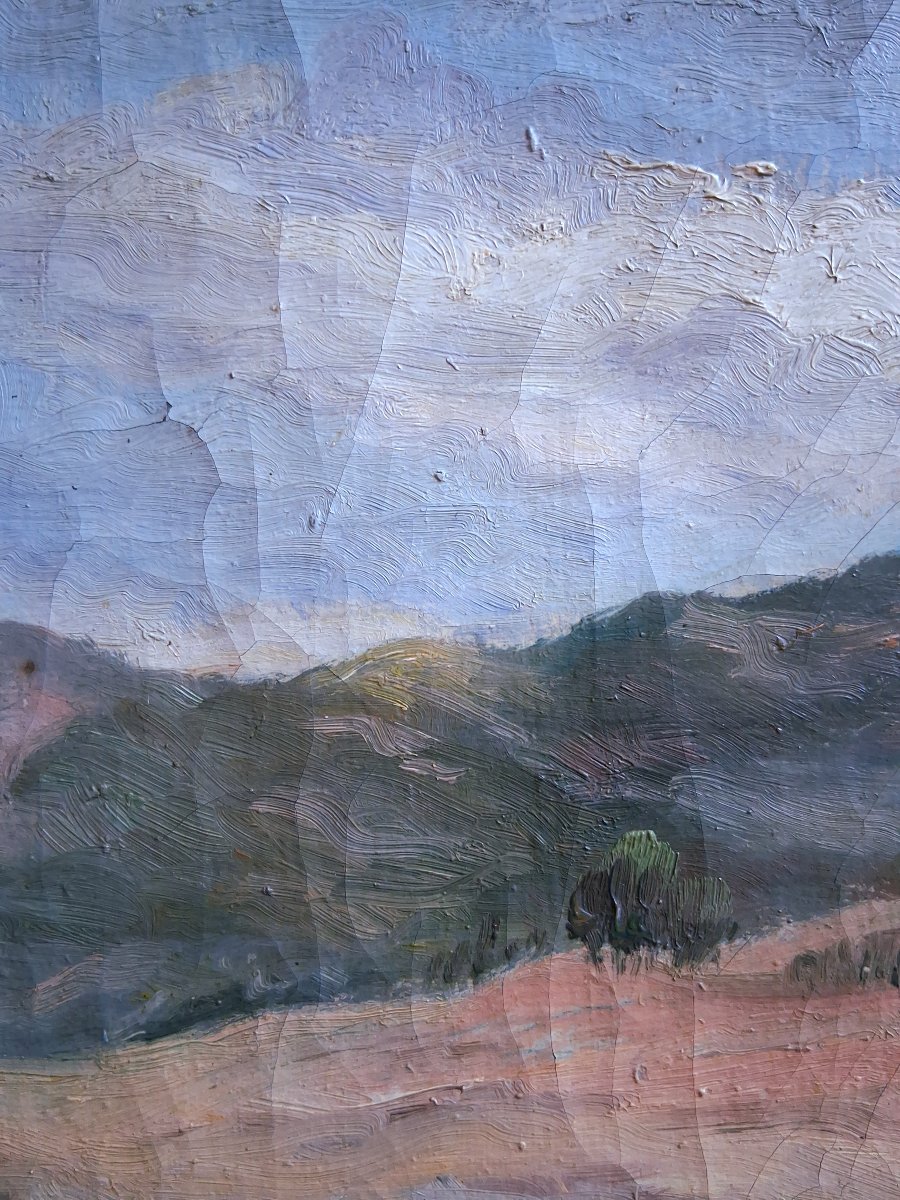 Georges VASSALLO huile sur toile paysage orientaliste Maroc ou Algérie-photo-2