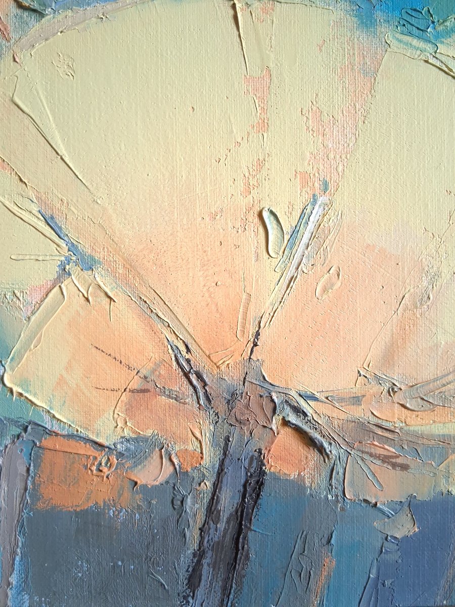 Jacques PETIT (1925-2019) huile sur toile paysage provençal "Mas dans le Luberon"-photo-4