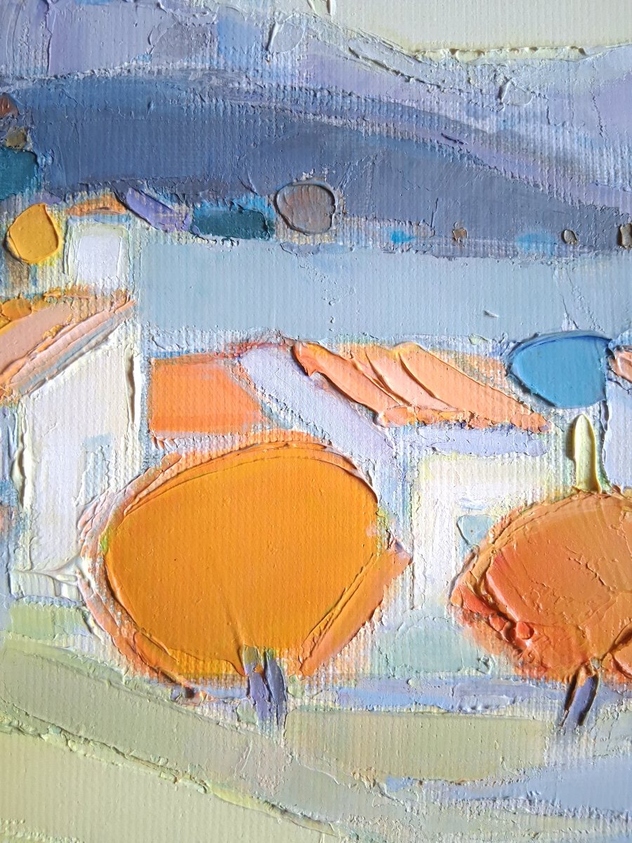 Jacques Petit (1925-2019) Oil On Canvas Provençal Landscape "automne Aux Romanes" Mérindol-photo-3