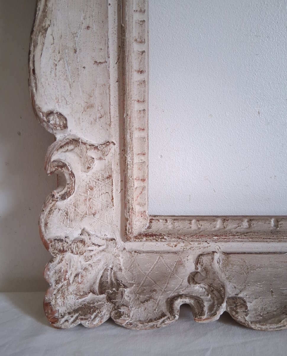 Carved Wooden Montparnasse-style Frame For A 32 X 27 Cm Painting-photo-4