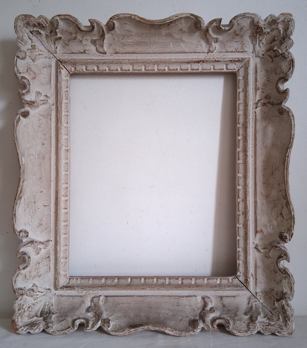 Carved Wooden Montparnasse-style Frame For A 32 X 27 Cm Painting