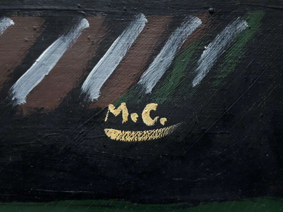 Marceau CONSTANTIN (1918-2017) huile sur toile nu allongé 1955 post-cubisme-photo-6