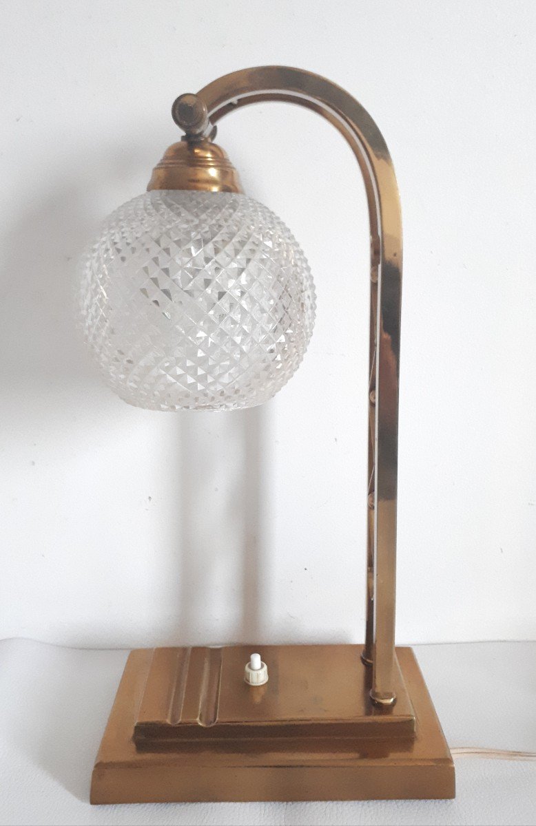 Lampe orientable bronze doré 1950-photo-2
