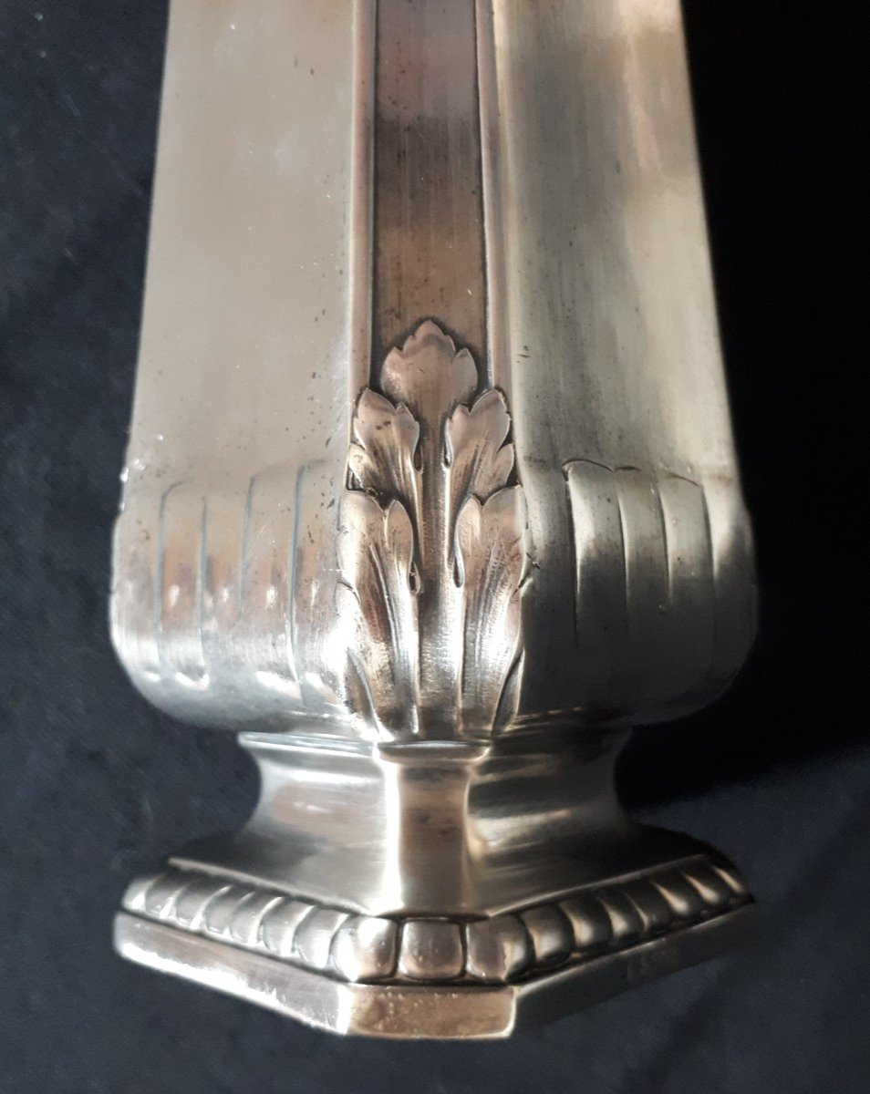 Gallia Christofle vase en métal argenté 1900 Art Nouveau-photo-2