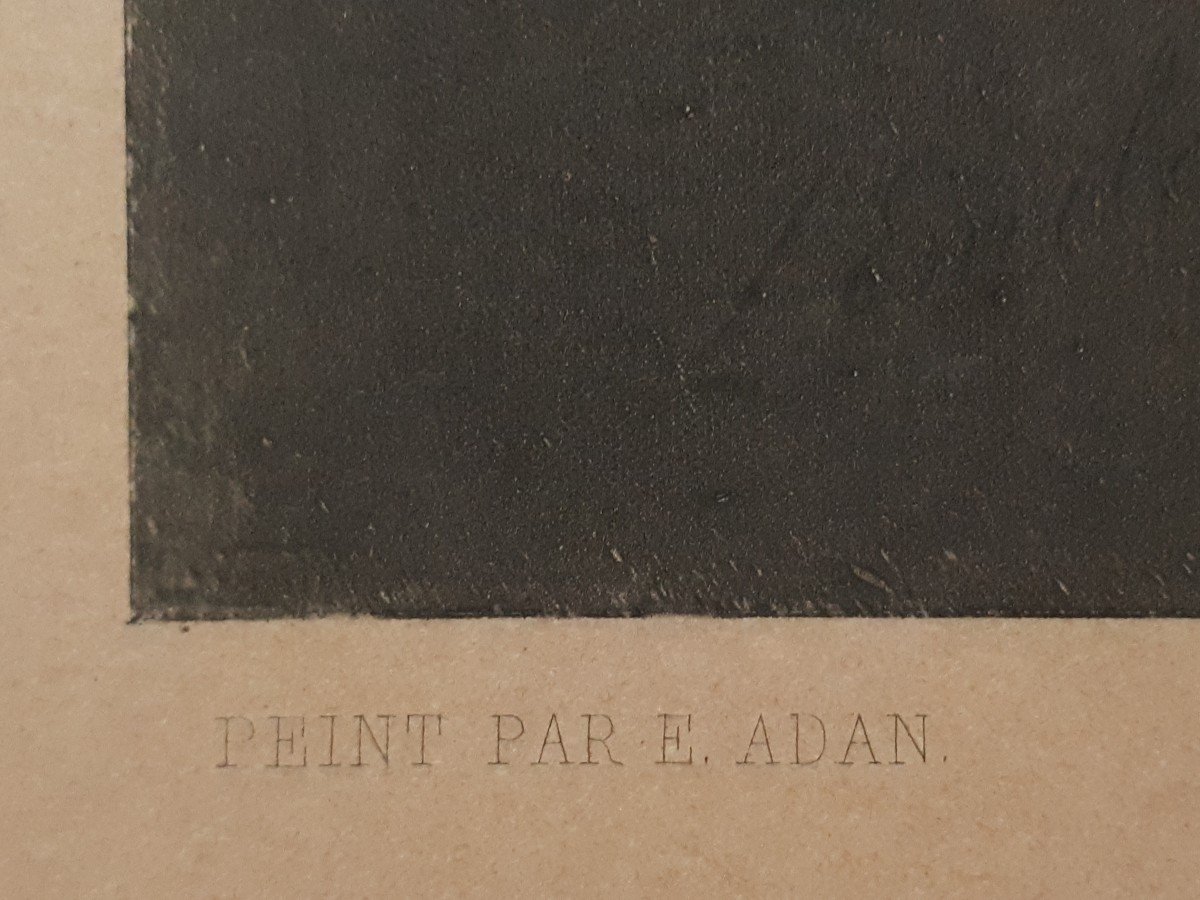 Gravure 19ème Louis Emile ADAN - Soir d'automne - Goupil & Cie 1883 -photo-4