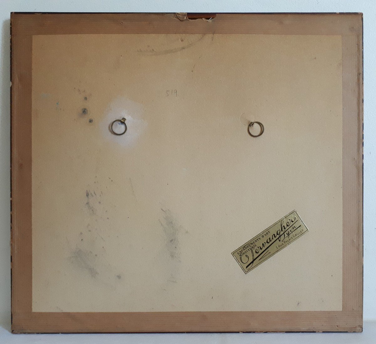 François Ozenda (1923-1976) Painting On Paper Art Brut Singular Art-photo-8