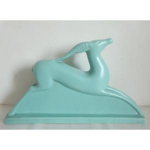 Primavera Ceramic Sculpture Antelope 1930 Art Deco