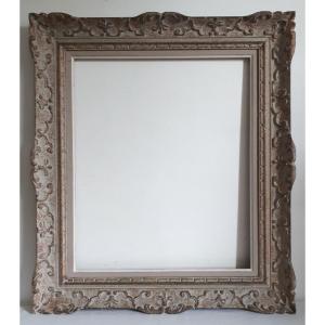 Montparnasse Frame In Carved Wood Format 10f For 55 X 46 Cm Painting