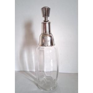 CHRISTOFLE GALLIA carafe métal argenté et verre