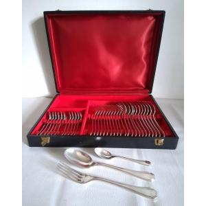 Christofle America flatware Set By Luc Lanel 36 Pieces (service For 12) 1930s Art Deco