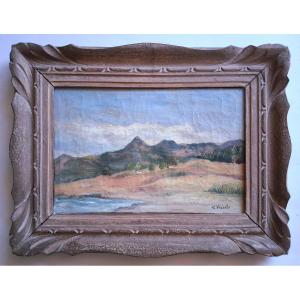 Georges VASSALLO huile sur toile paysage orientaliste Maroc ou Algérie