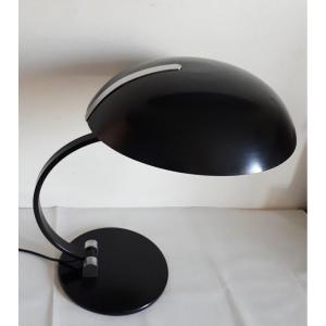 Important Desk Lamp In Black Lacquered Metal 1970 Design