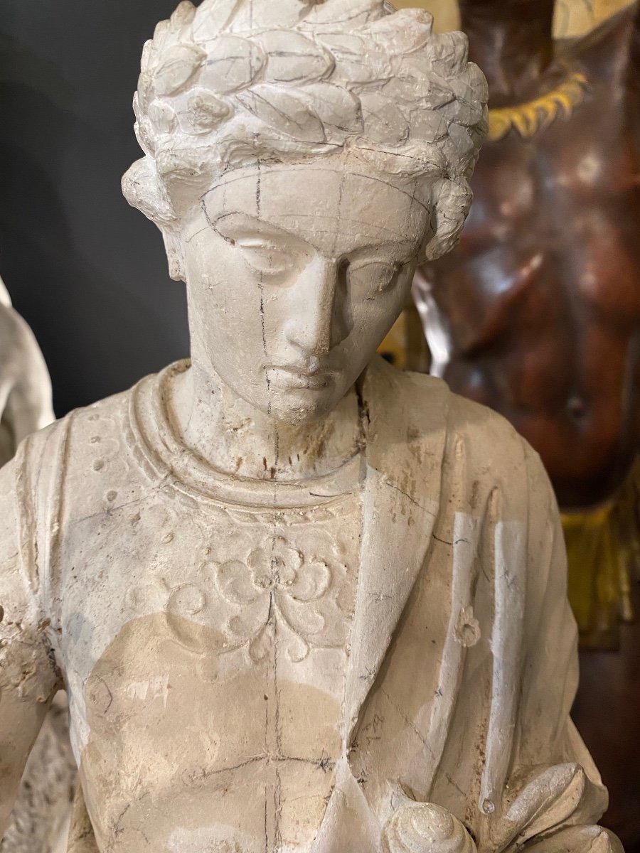 Pairs Of Statue, In Plâtre , Neoclassical Of Studies-photo-3
