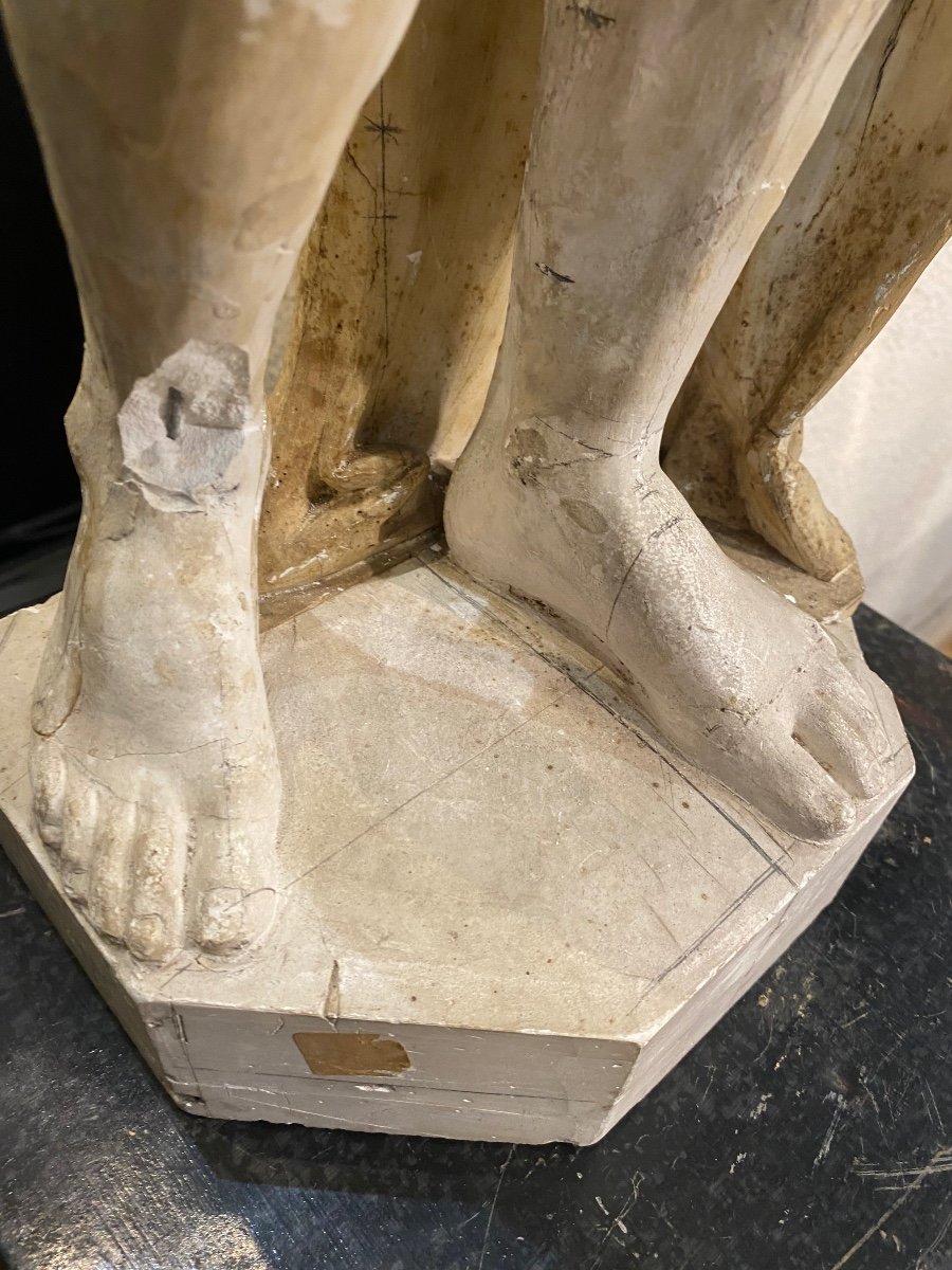 Pairs Of Statue, In Plâtre , Neoclassical Of Studies-photo-6