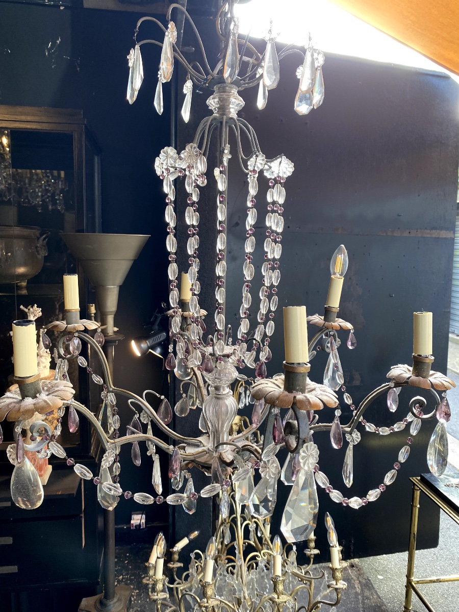 Lot Of 10 Chandeliers In The Style Of Bagués-photo-1