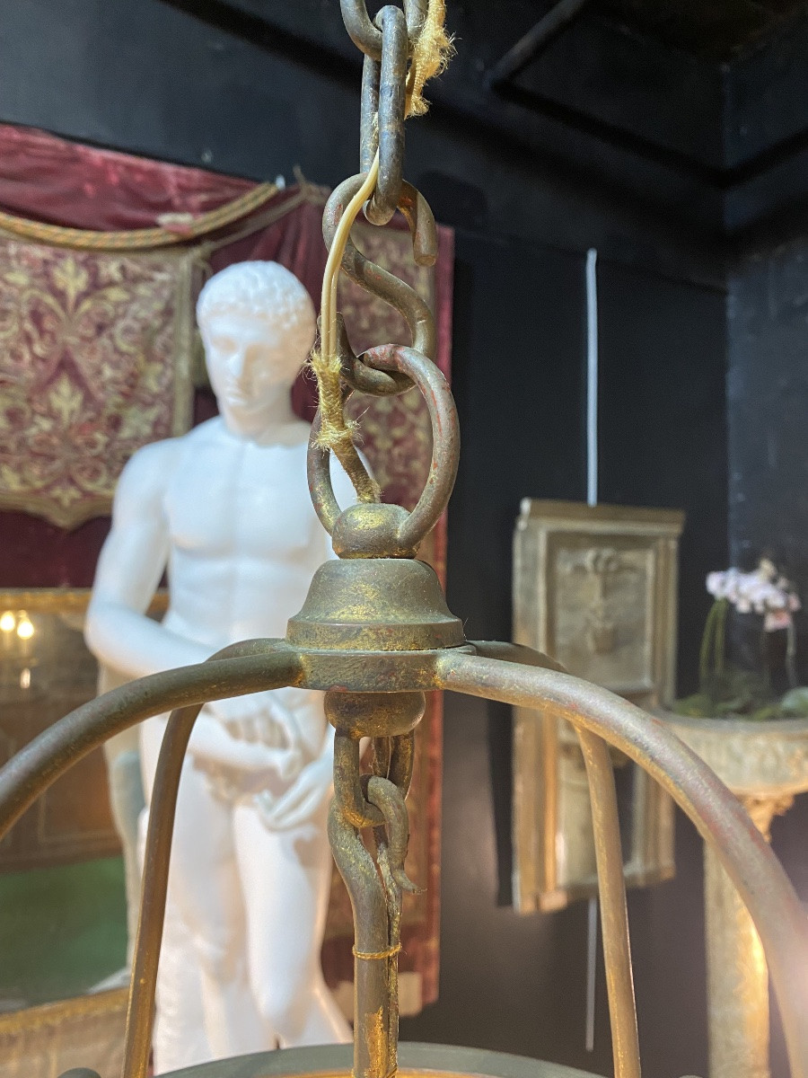 Lantern, Ardeco, Iron, Gold-photo-4