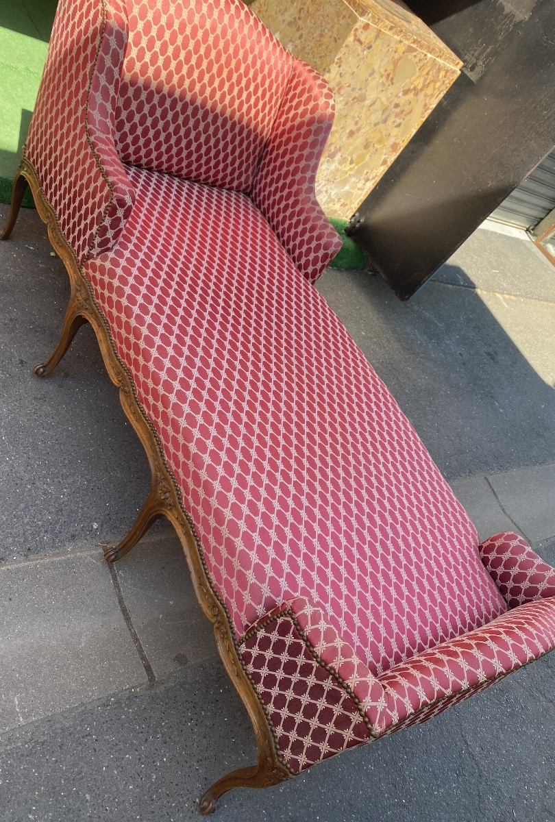 Chaise, longue de Style, Louis XV