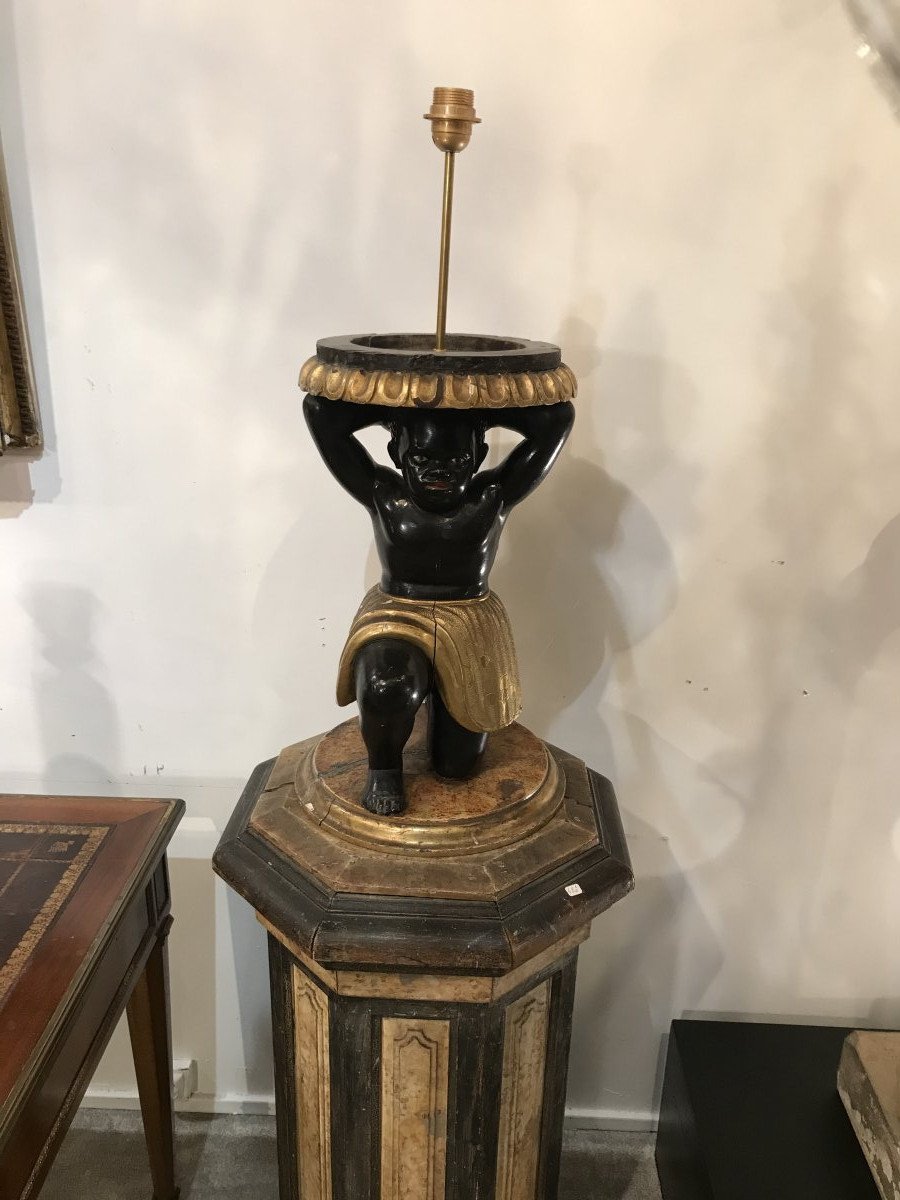 Pair Of Napoleon III Nubian Torchiere