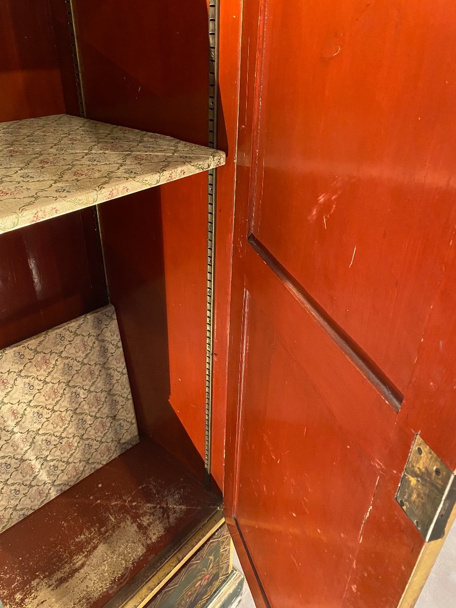 Asian Style Wardrobe In Coromandel Lacquer From The 50s-photo-3