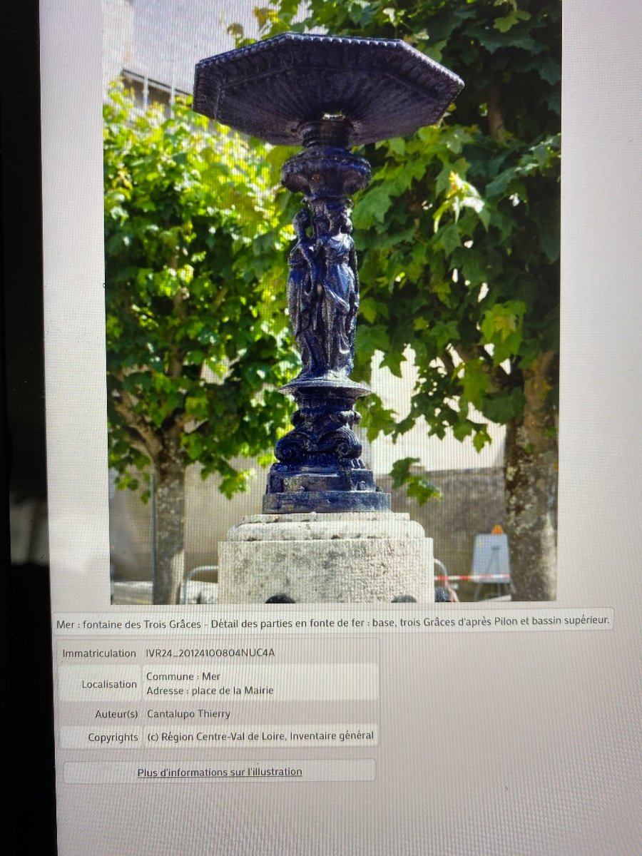 Fontaine En Fonte Pars Ducel Dessin De Pilon-photo-1