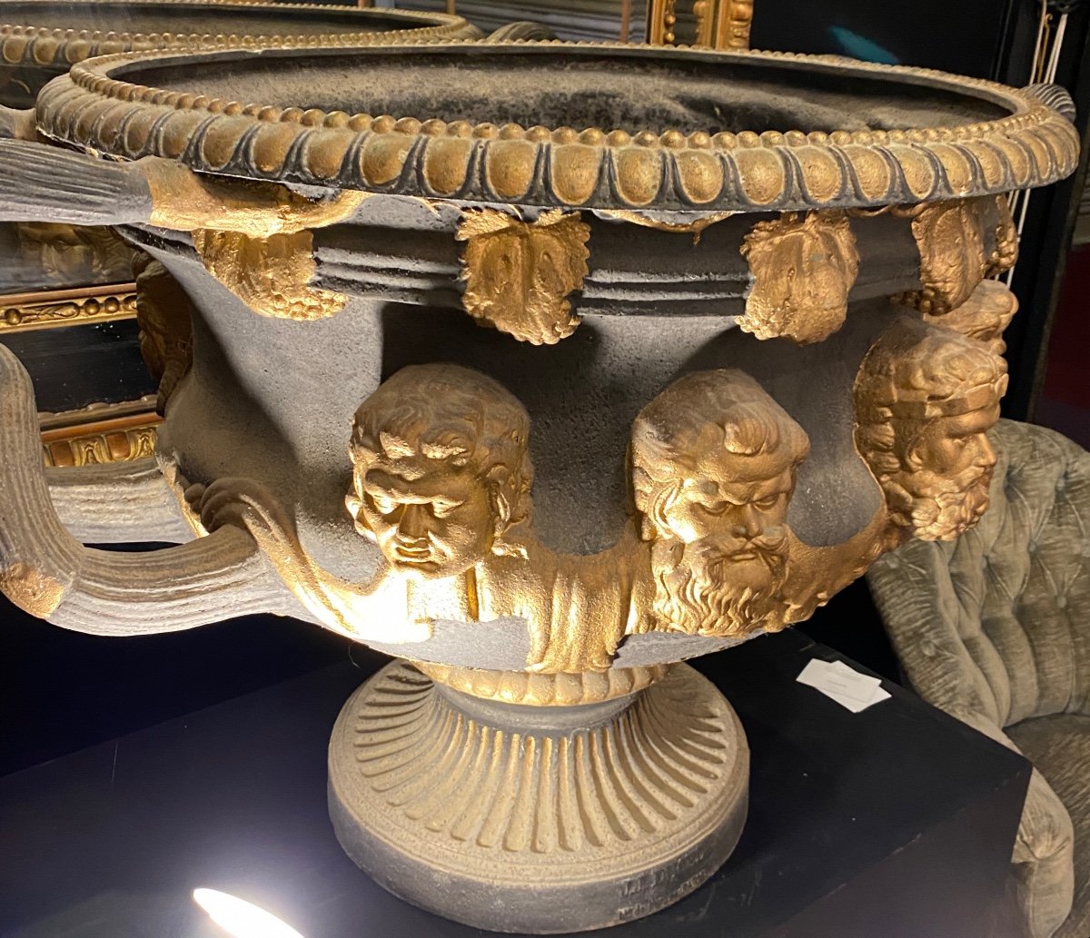 Cast Iron Garden Vase