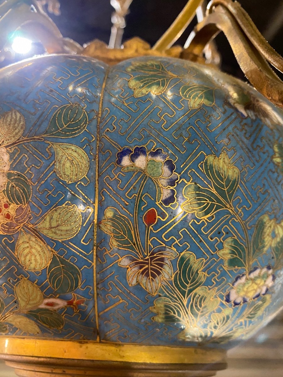 Lustre Napoléon III De Style Asiatique-photo-4