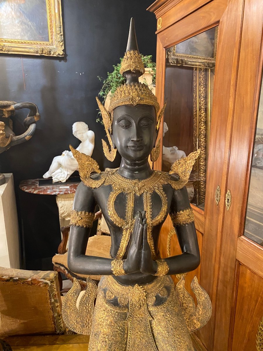 Paires De Bouddha En Bronze Thaïlande