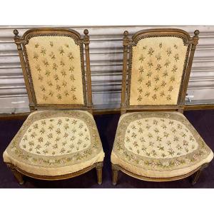 Pair Of Period Chairs, Louis 16