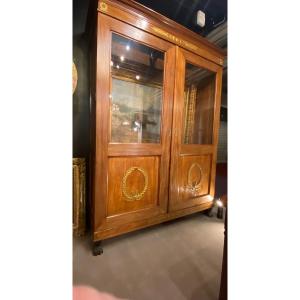 Bibliothèque D’époque Empire Acajou