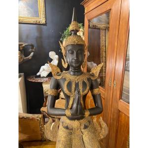 Pairs Of Bronze Buddha Thailand