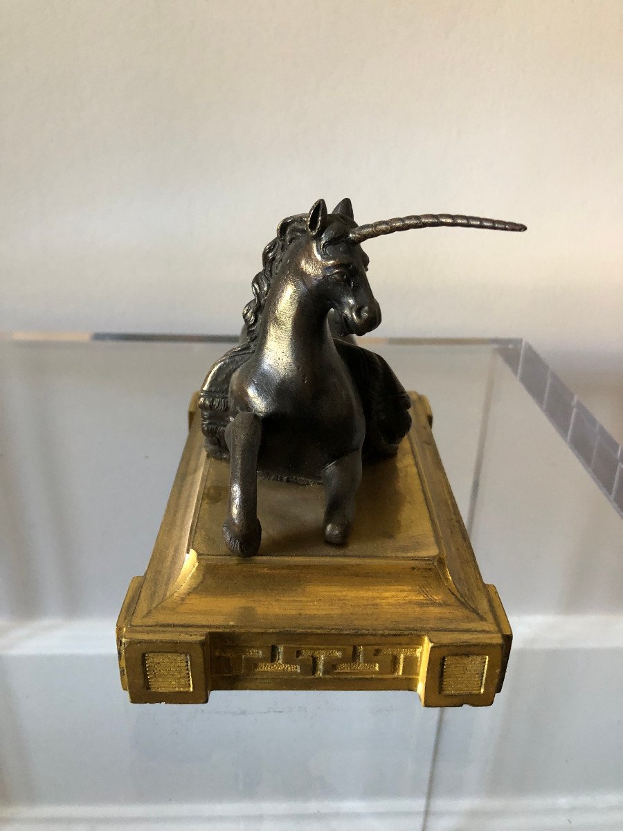 Paire de licornes d’époque Louis XVI-photo-2