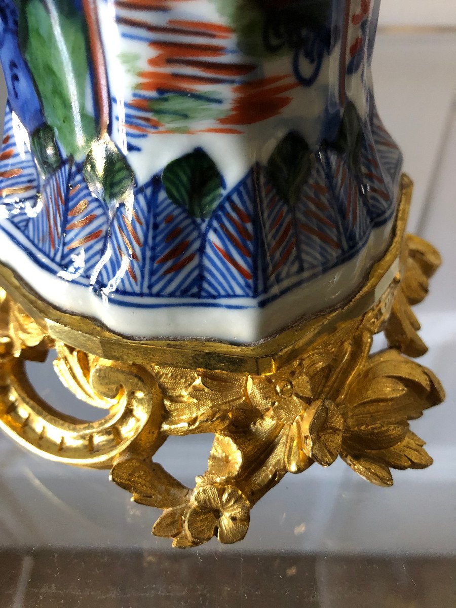 Paire de vases d’époque Louis XV-photo-4