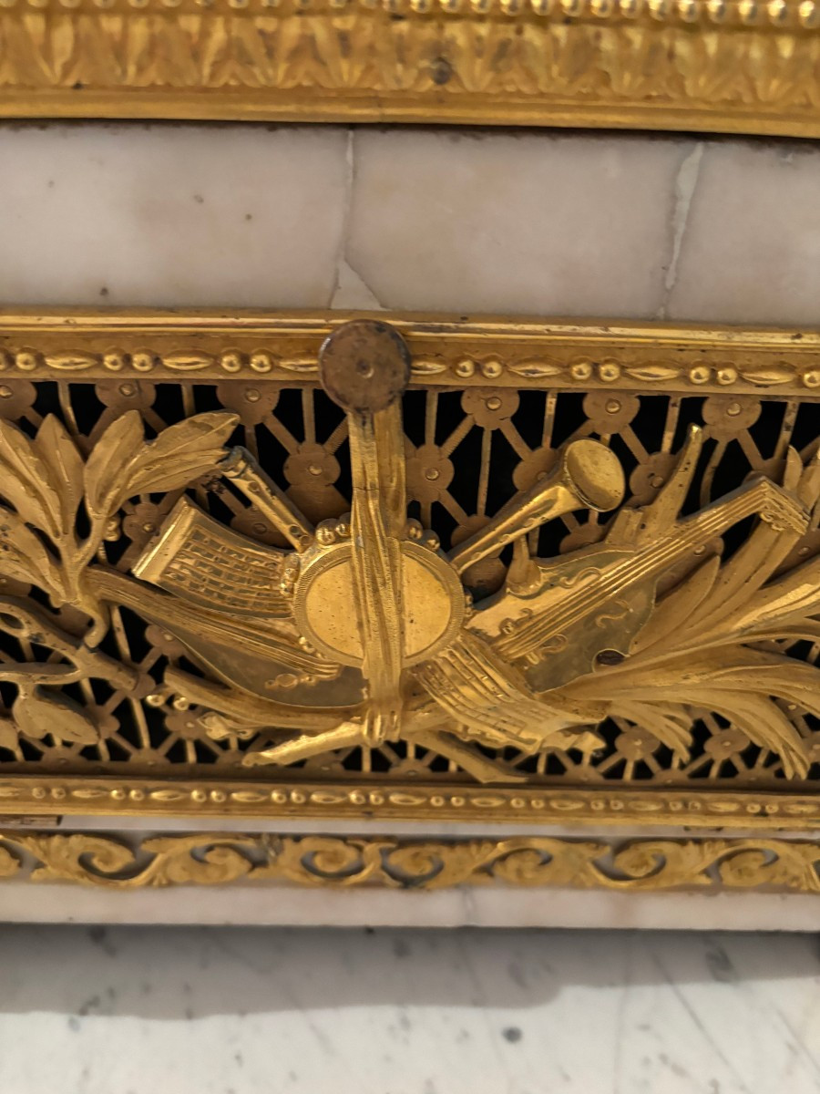 Louis XVI Period Jardinière Music Box-photo-4