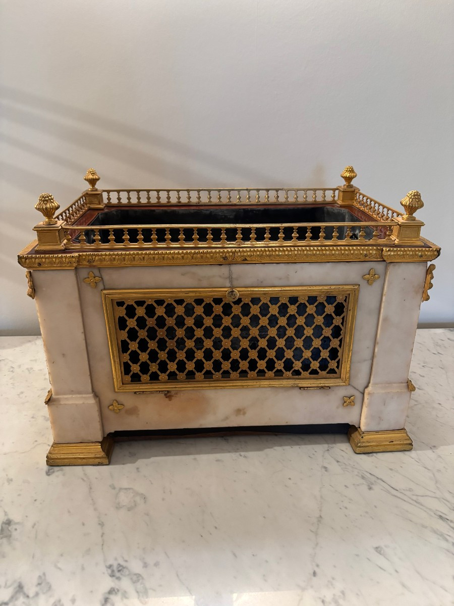Louis XVI Period Jardinière Music Box-photo-2