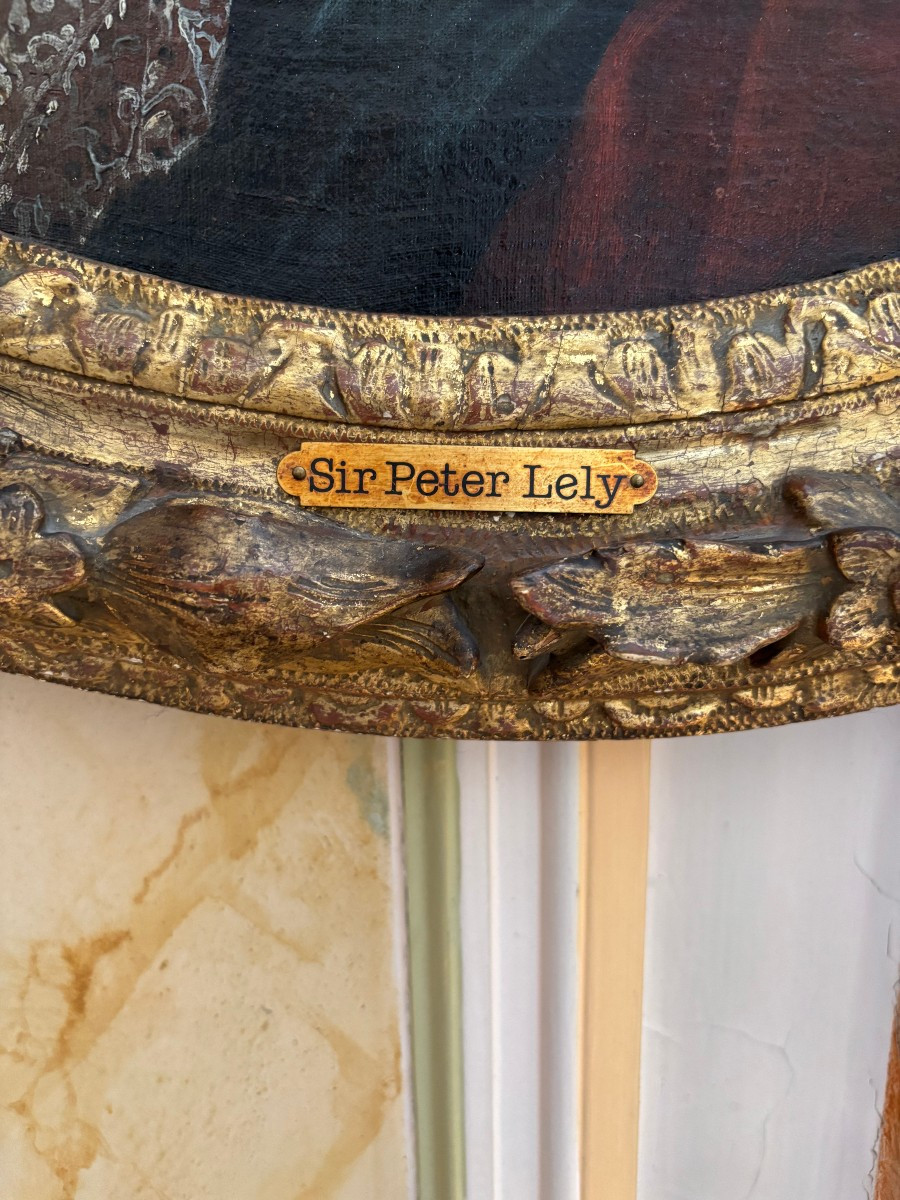 Portrait Of A Woman Hst By Sir Peter Lely 17th Century-photo-2
