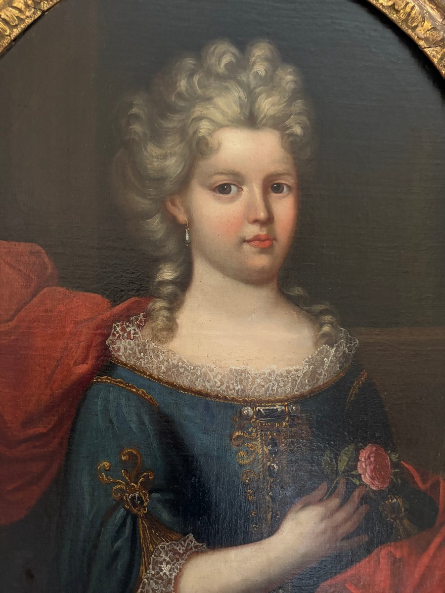 Portrait Of A Woman Hst By Sir Peter Lely 17th Century-photo-3