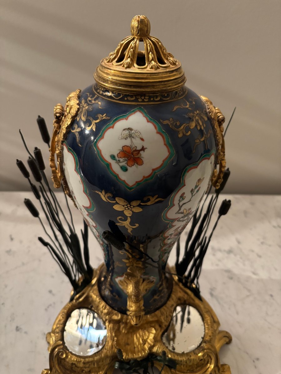 Fontaine à Parfum en porcelaine de Chine d'époque Kangxi-photo-3